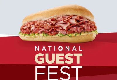 Mr. Sub: BOGO Large Assorted and Super Assorted Sub FREE in-store and online code:GUESTFESTBOGO NATIONAL GUEST FEST Sept 12 – 13