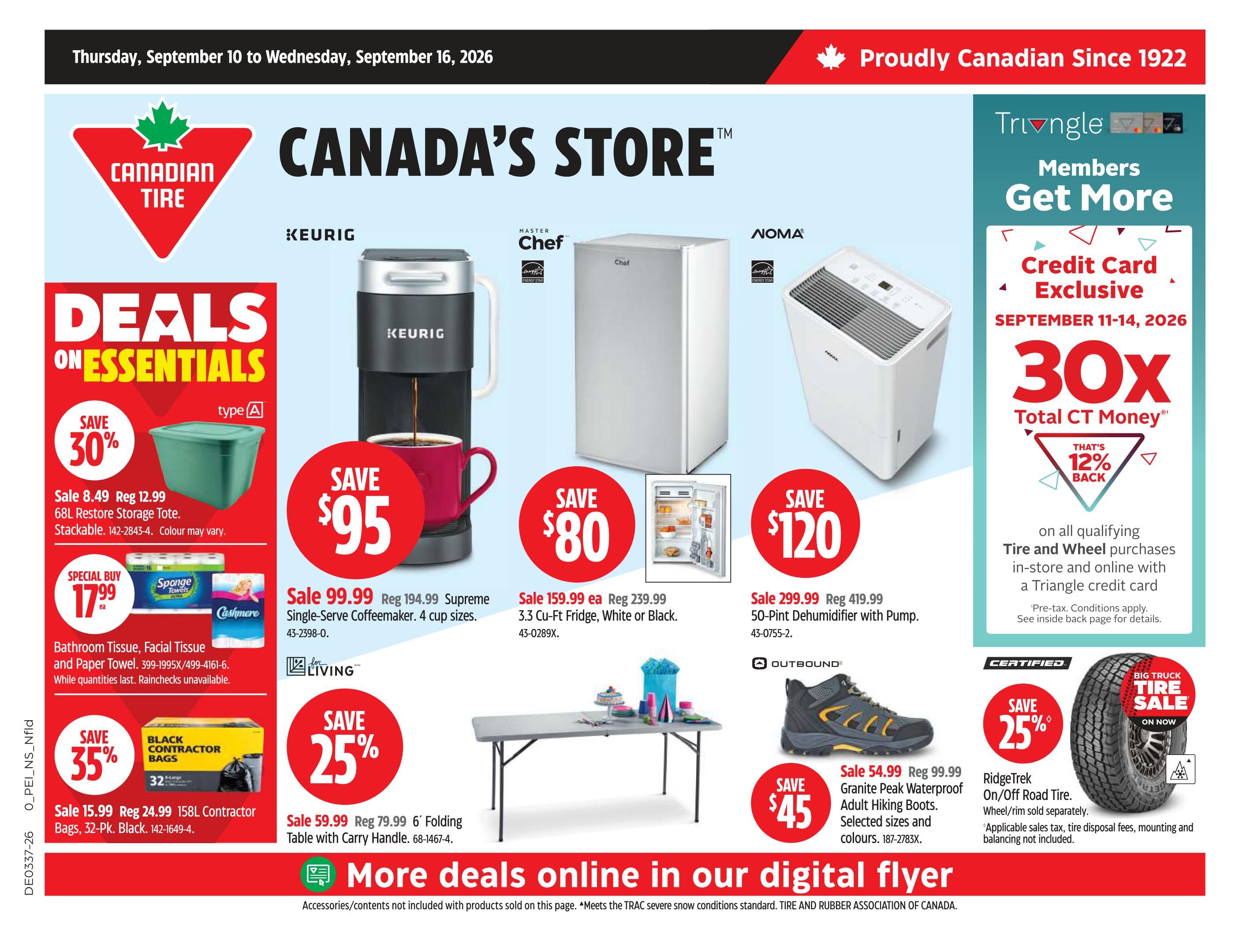 Canadian Tire (Atlantic) Flyer September 10 to 16