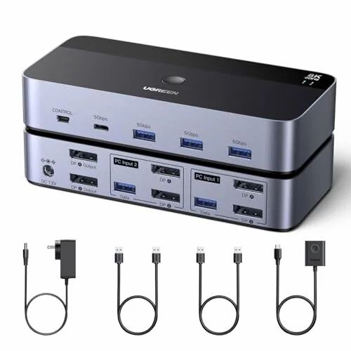 Amazon.ca: UGREEN Displayport KVM Switch Up to 8K@60Hz - $81.21 Amazon.ca: UGREEN Displayport KVM Switch Up to 8K@60Hz - $81.21