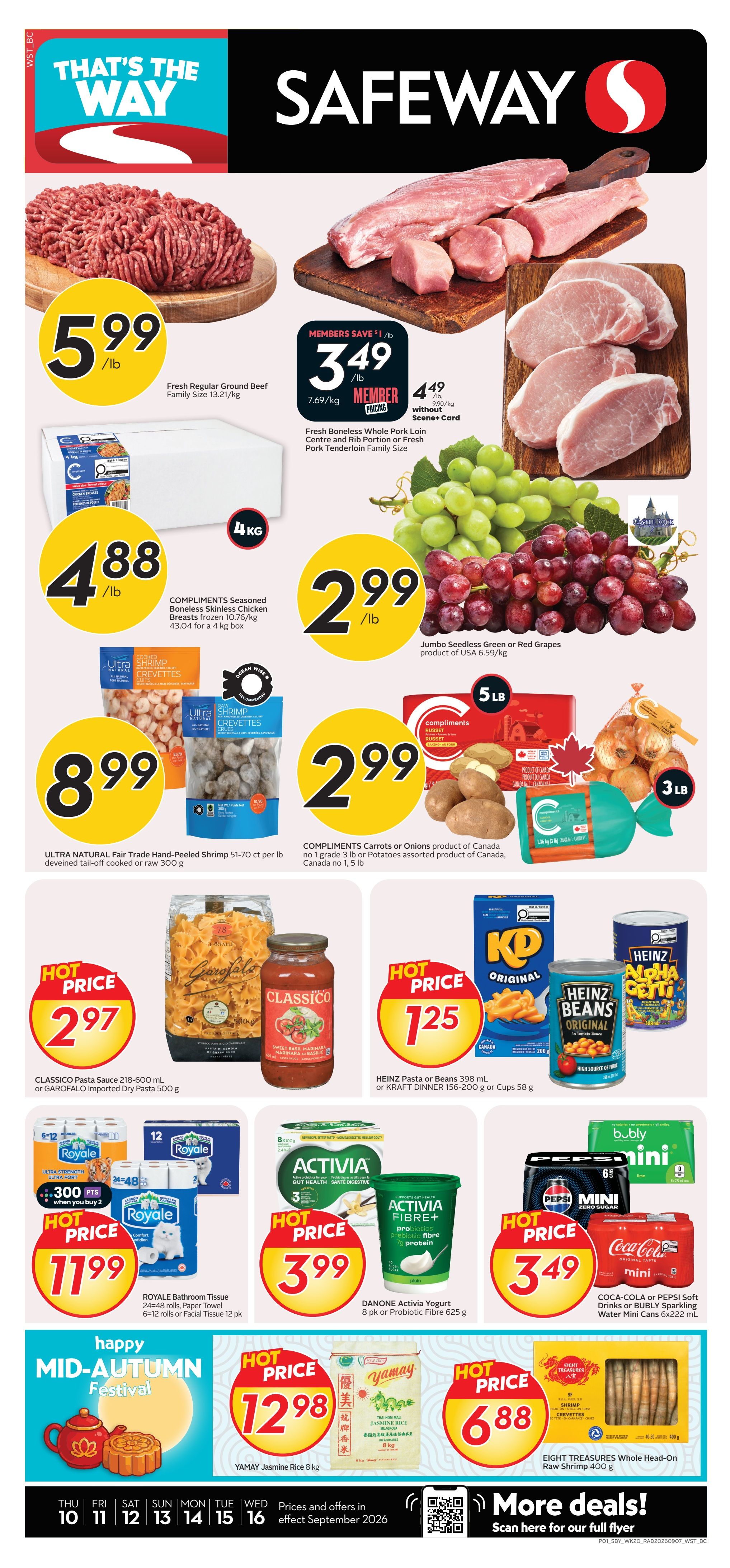 Safeway (BC) Flyer September 10 to 16