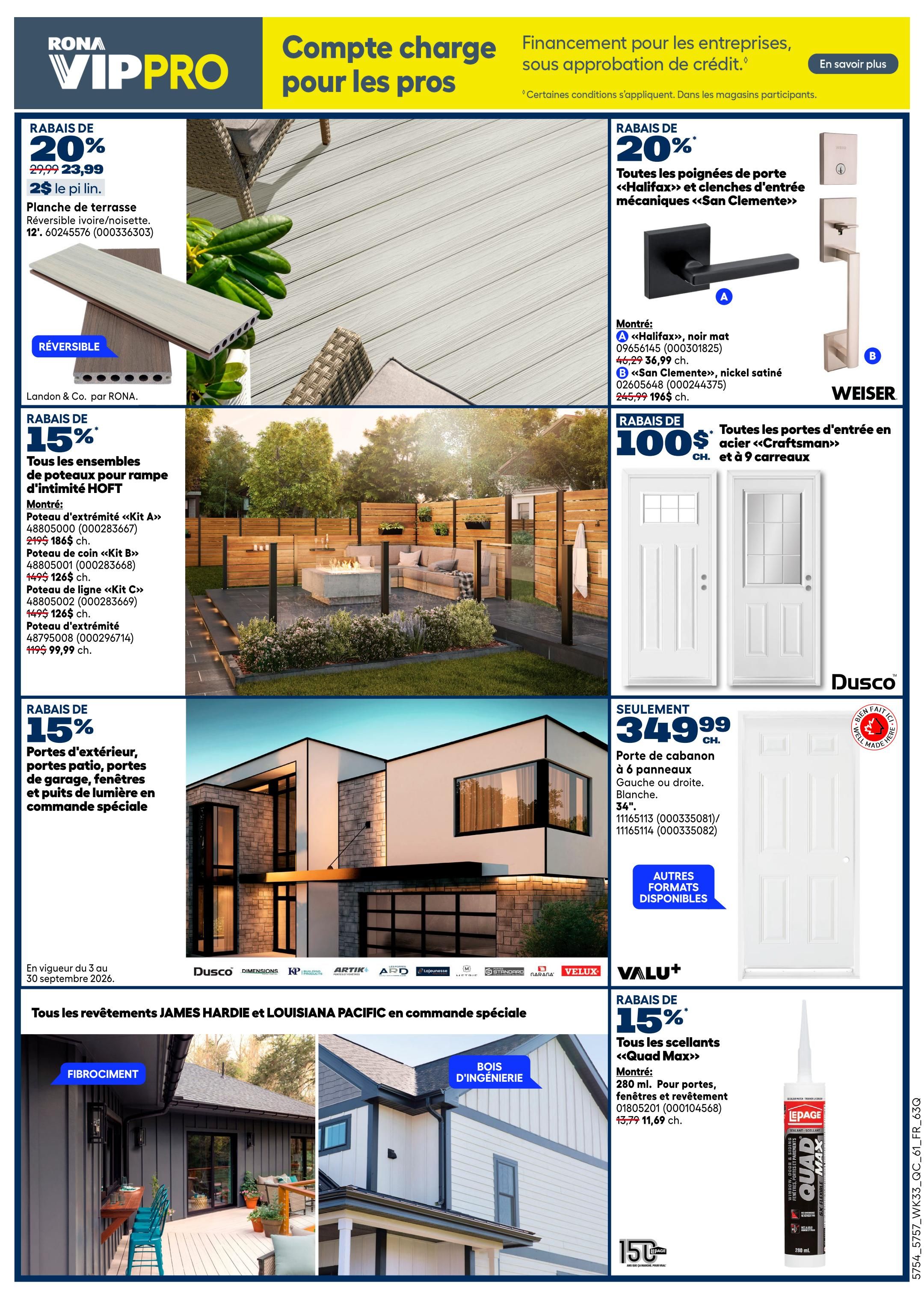 Rona & Rona+ (QC) Flyer September 10 to 16