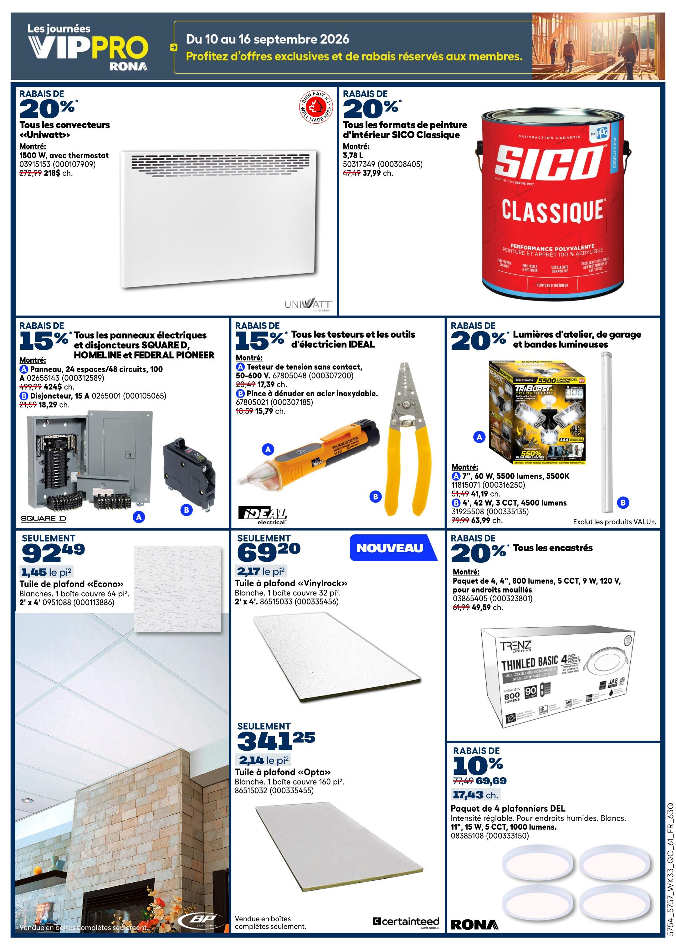 Rona & Rona+ (QC) Flyer September 10 to 16