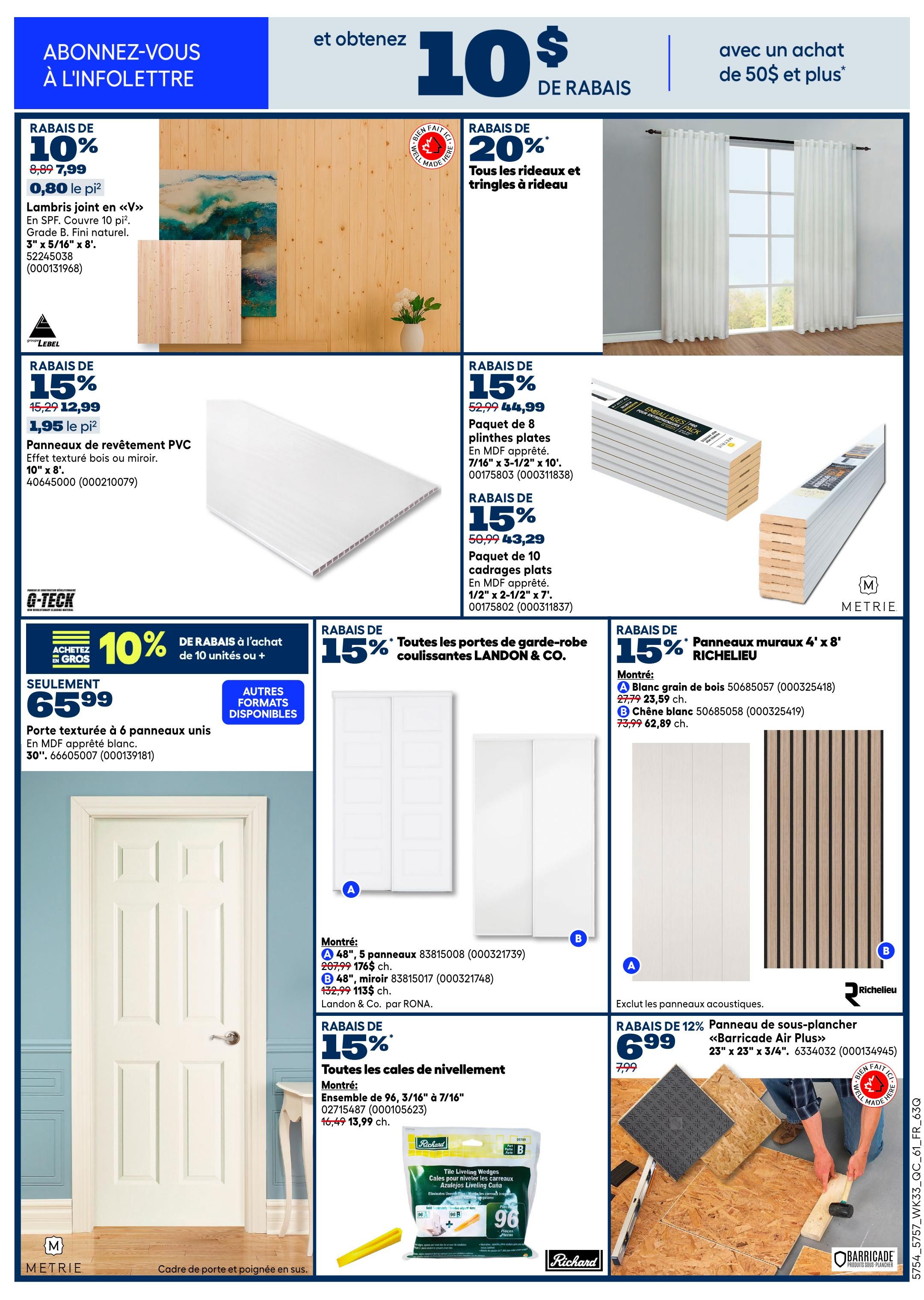 Rona & Rona+ (QC) Flyer September 10 to 16
