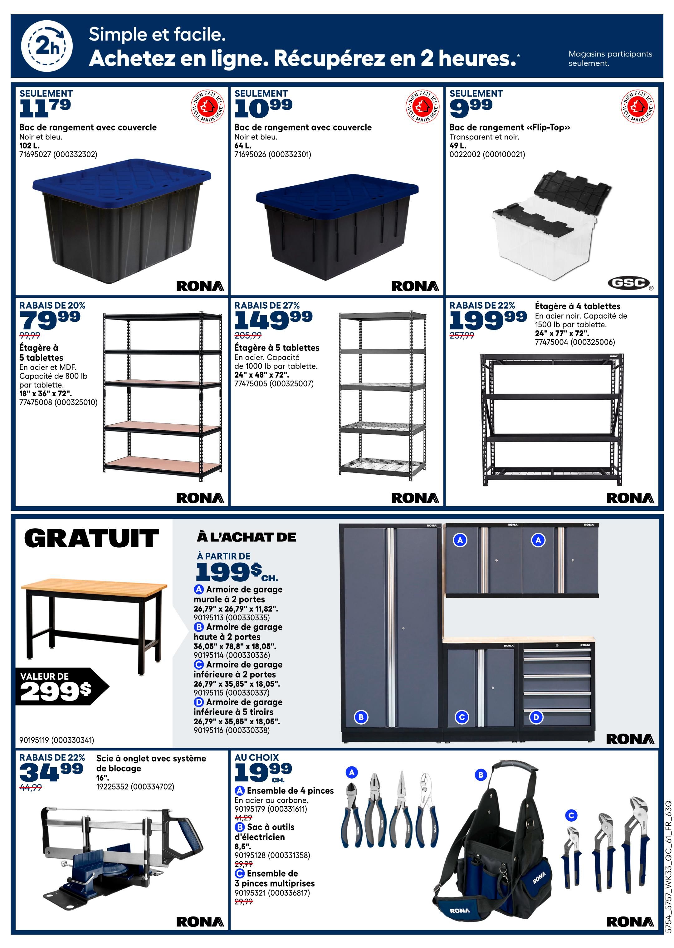 Rona & Rona+ (QC) Flyer September 10 to 16
