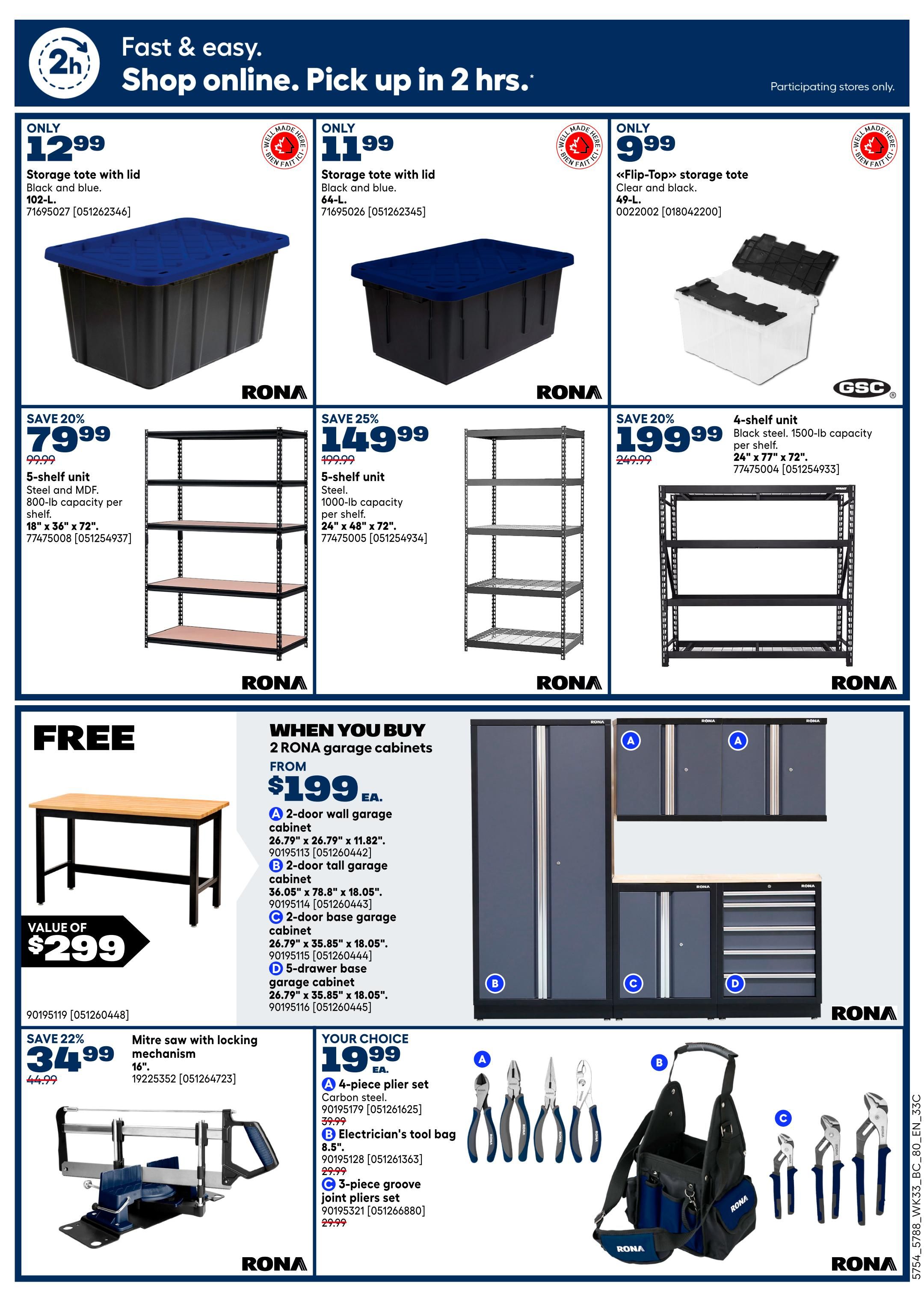 Rona & Rona+ (BC) Flyer September 10 to 16