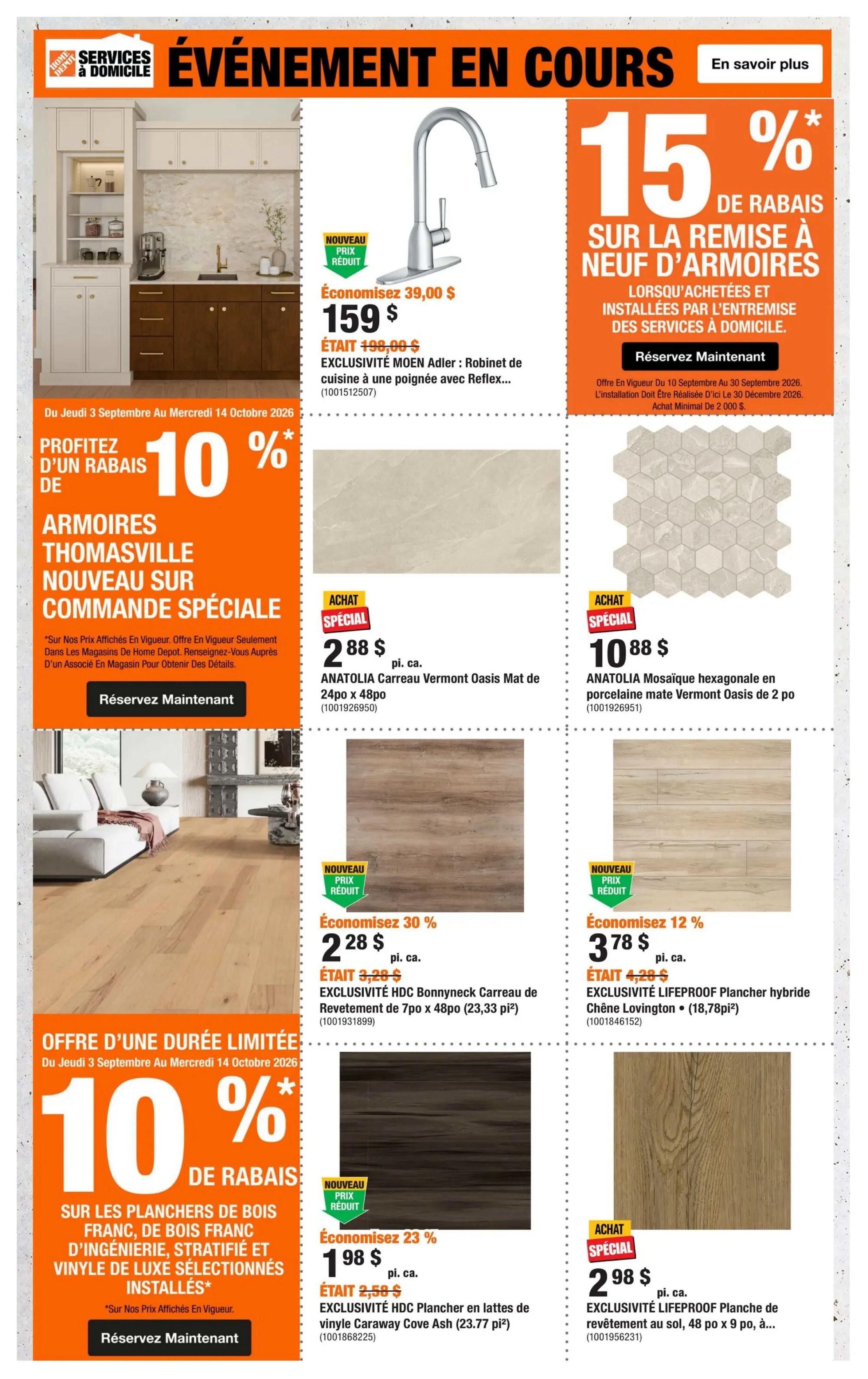 Home Depot (QC) Flyer September 10 to 23