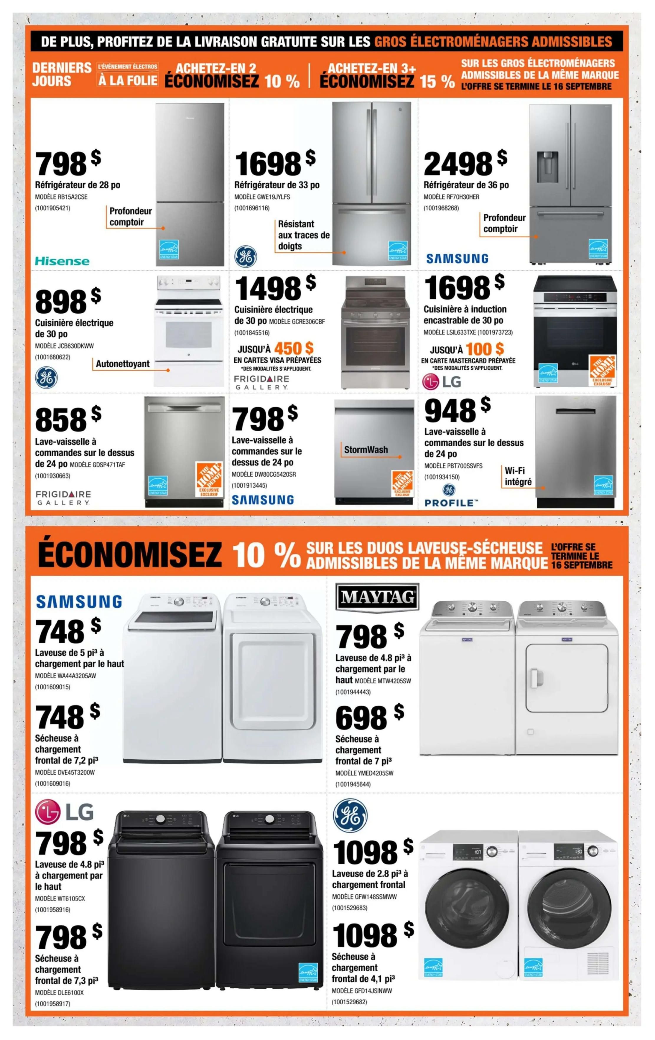 Home Depot (QC) Flyer September 10 to 23