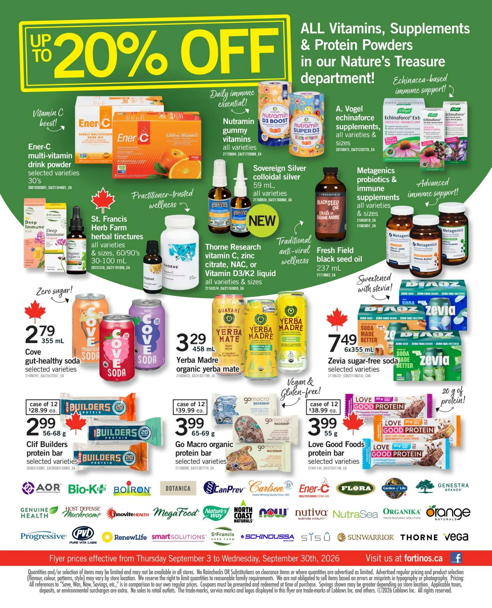 Fortinos Flyer September 10 to 16