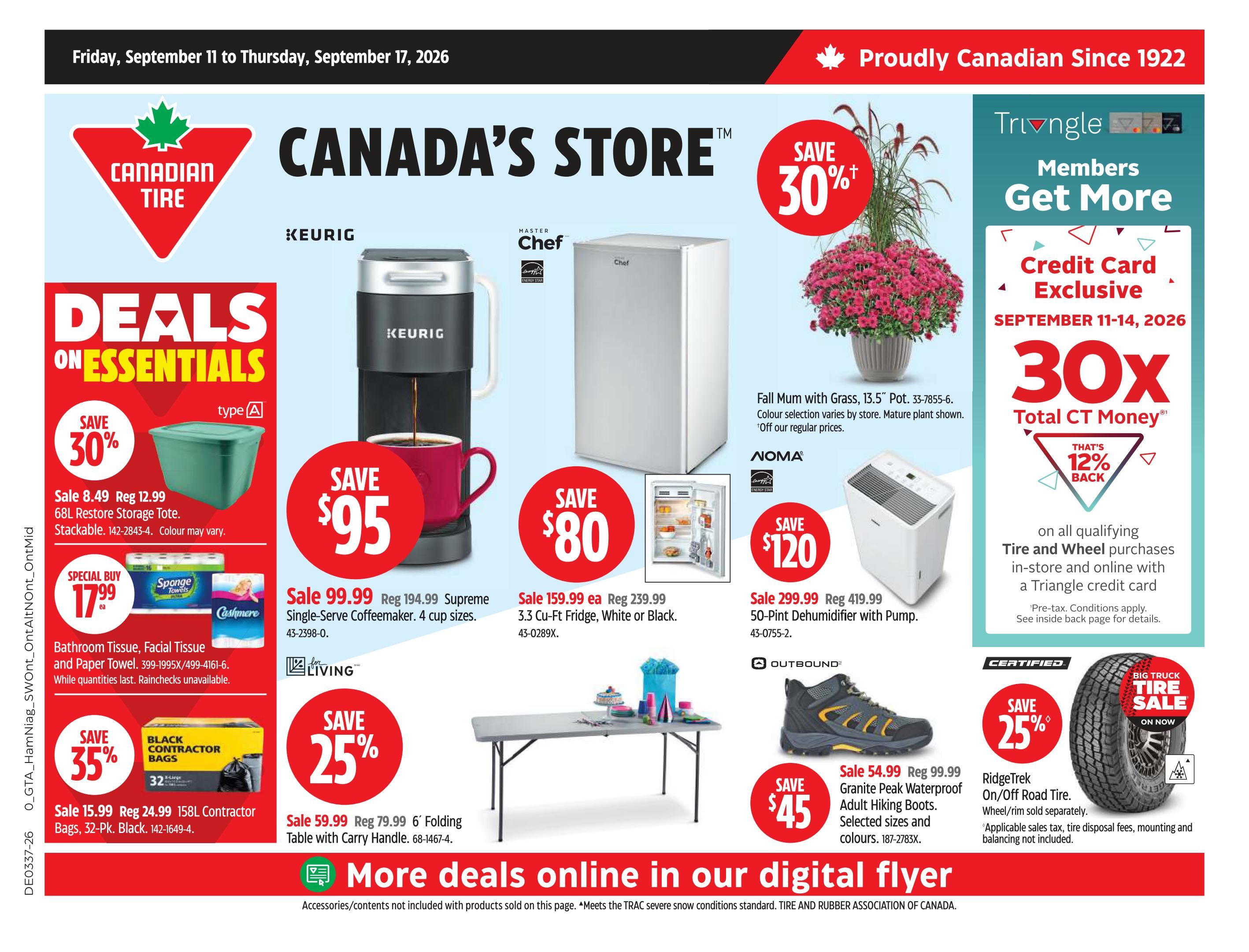 Canadian Tire (ON) Flyer September 11 to 17