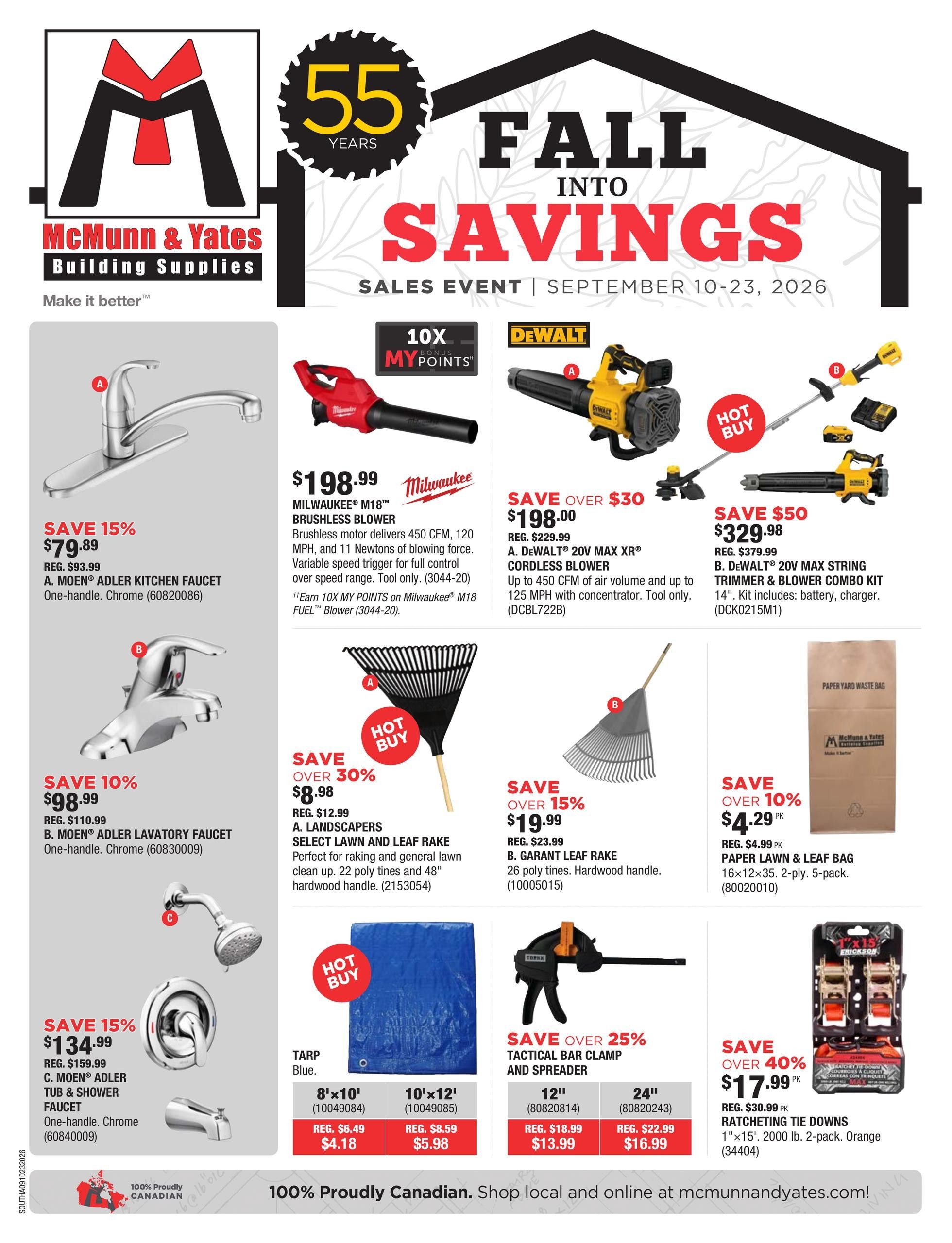McMunn & Yates Building Supplies Flyer September 10 to 23