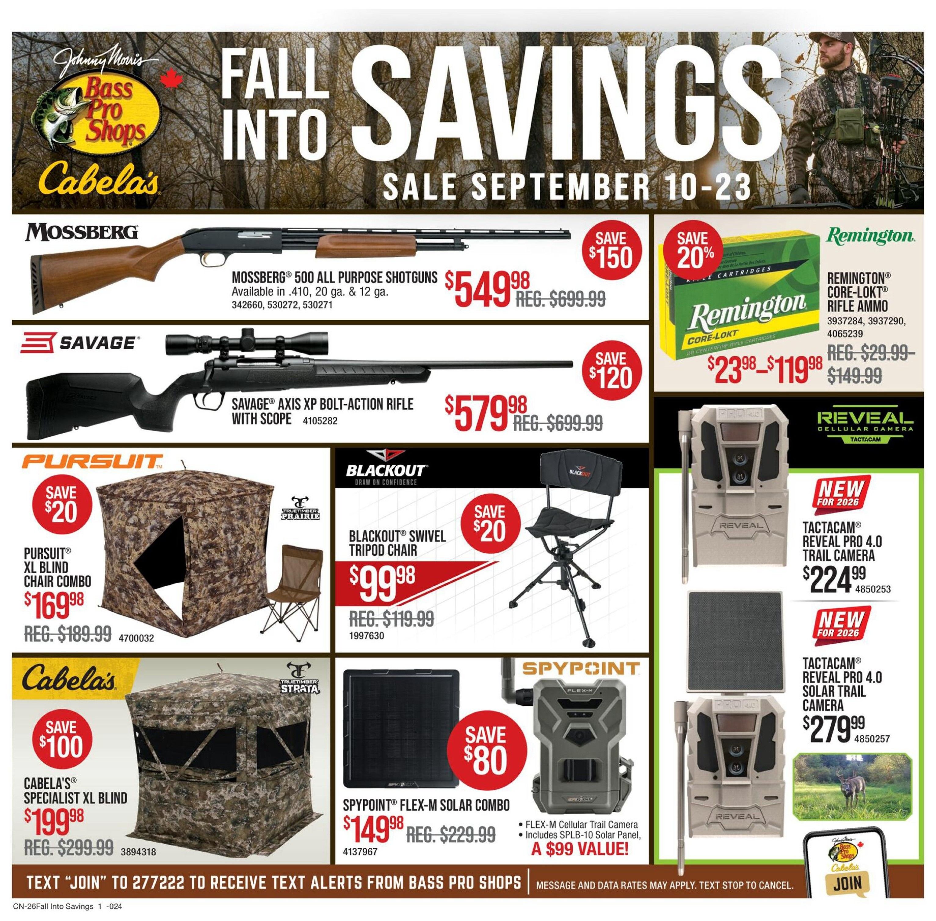 Cabela's Flyer September 10 to 23
