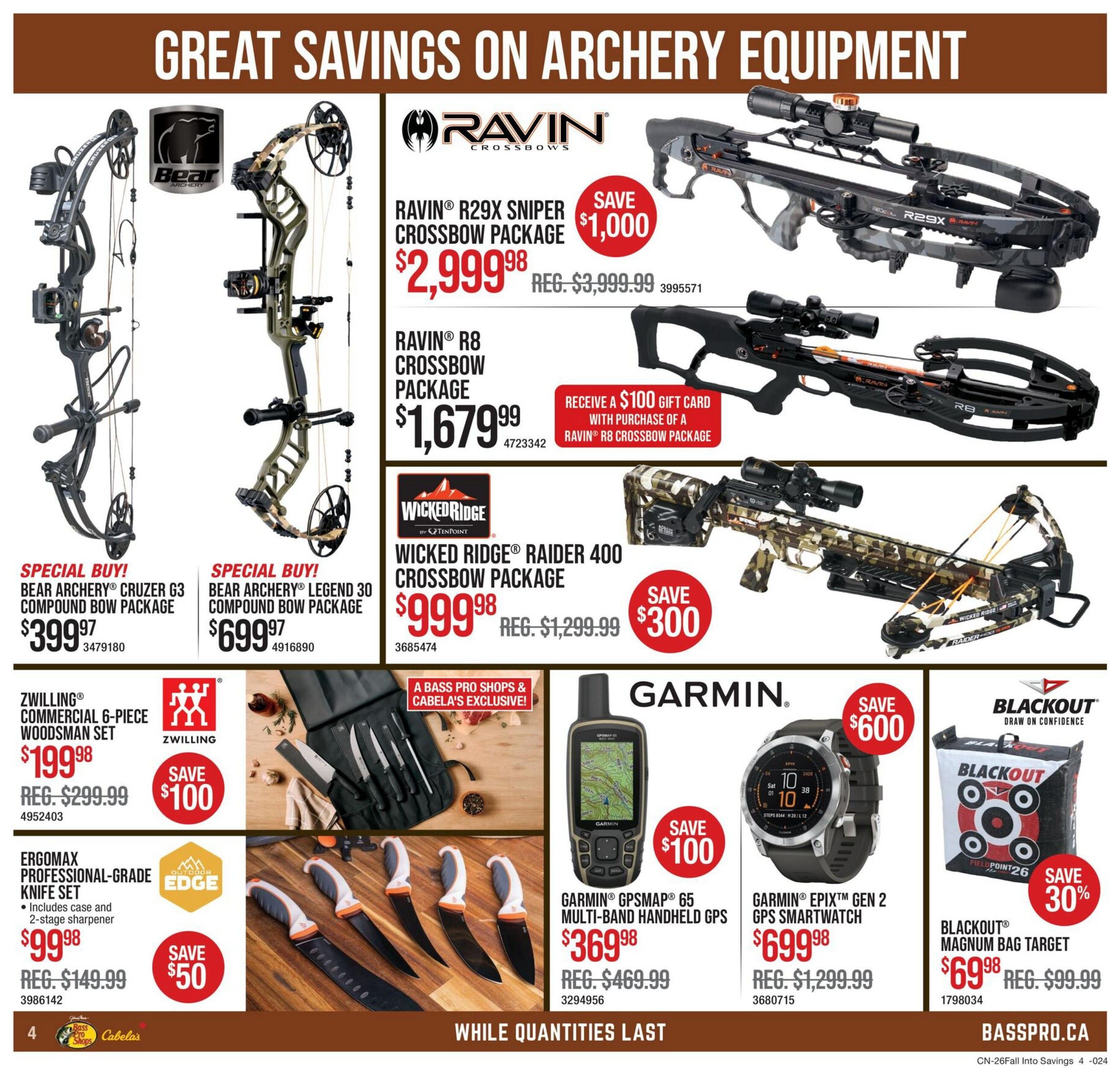 Cabela's Flyer September 10 to 23