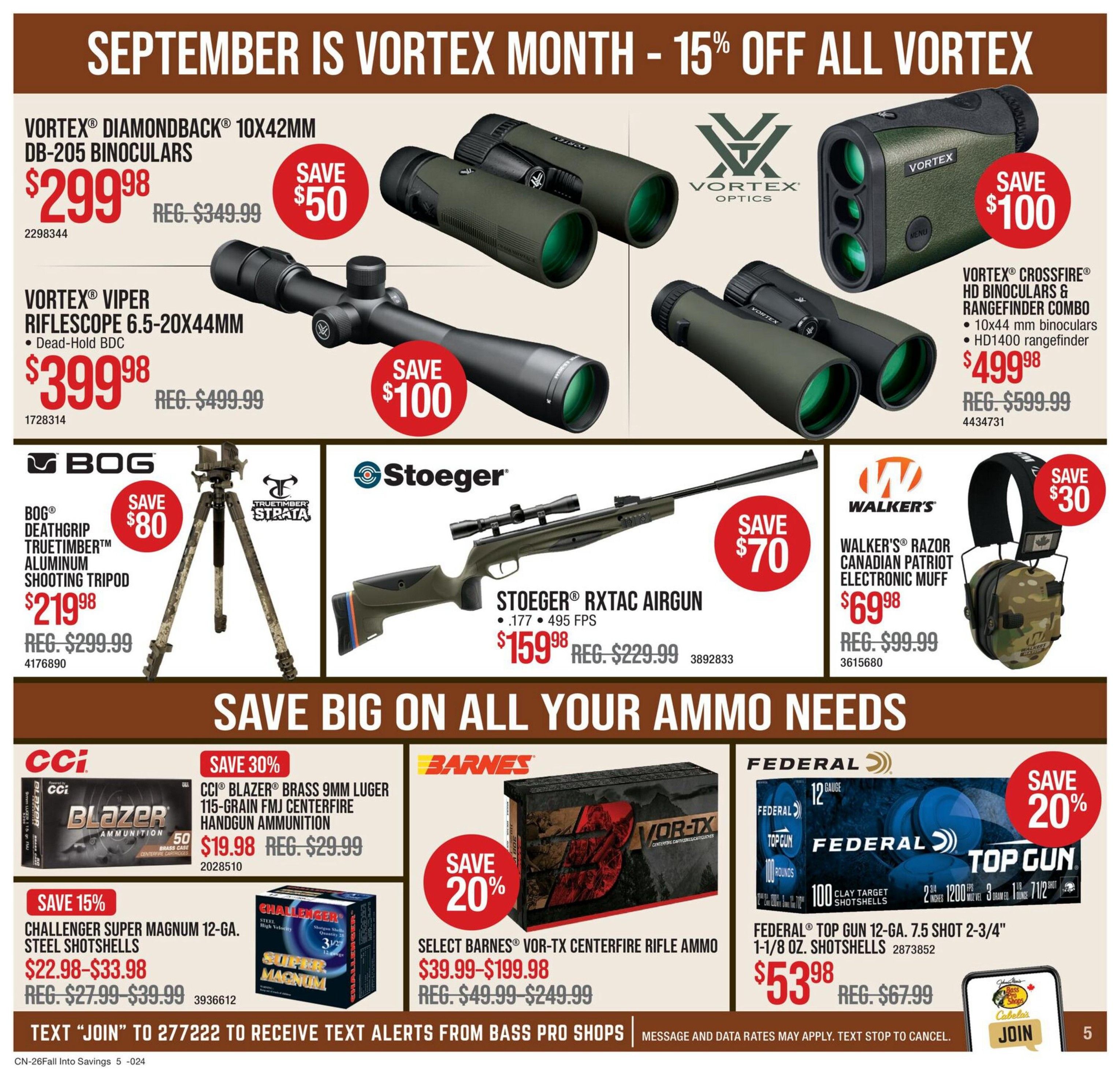 Cabela's Flyer September 10 to 23