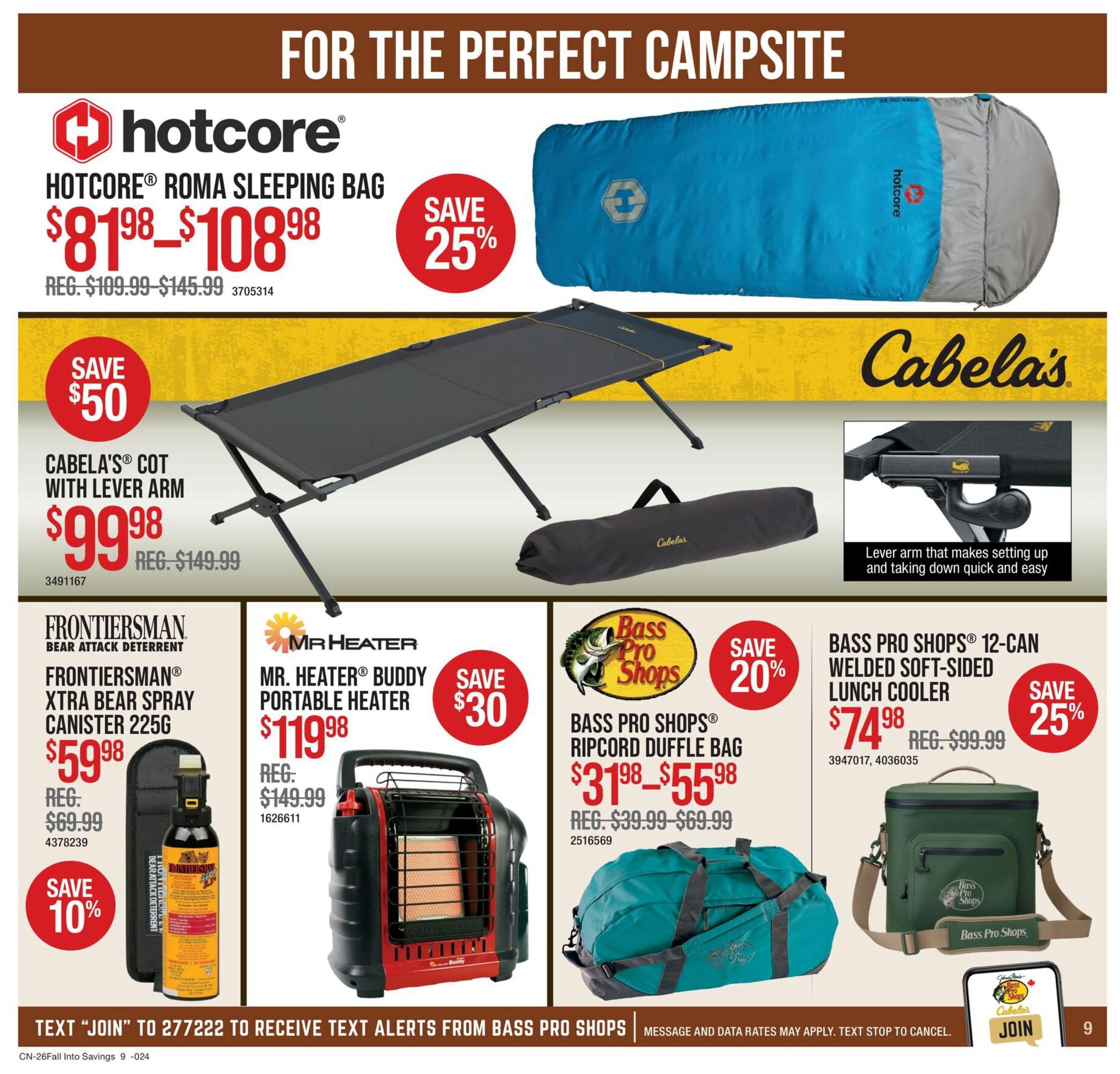 Cabela's Flyer September 10 to 23