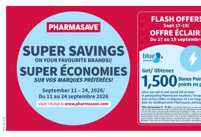 Pharmasave (NB) Flyer September 11 to 24