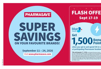 Pharmasave (Atlantic) Flyer September 11 to 24