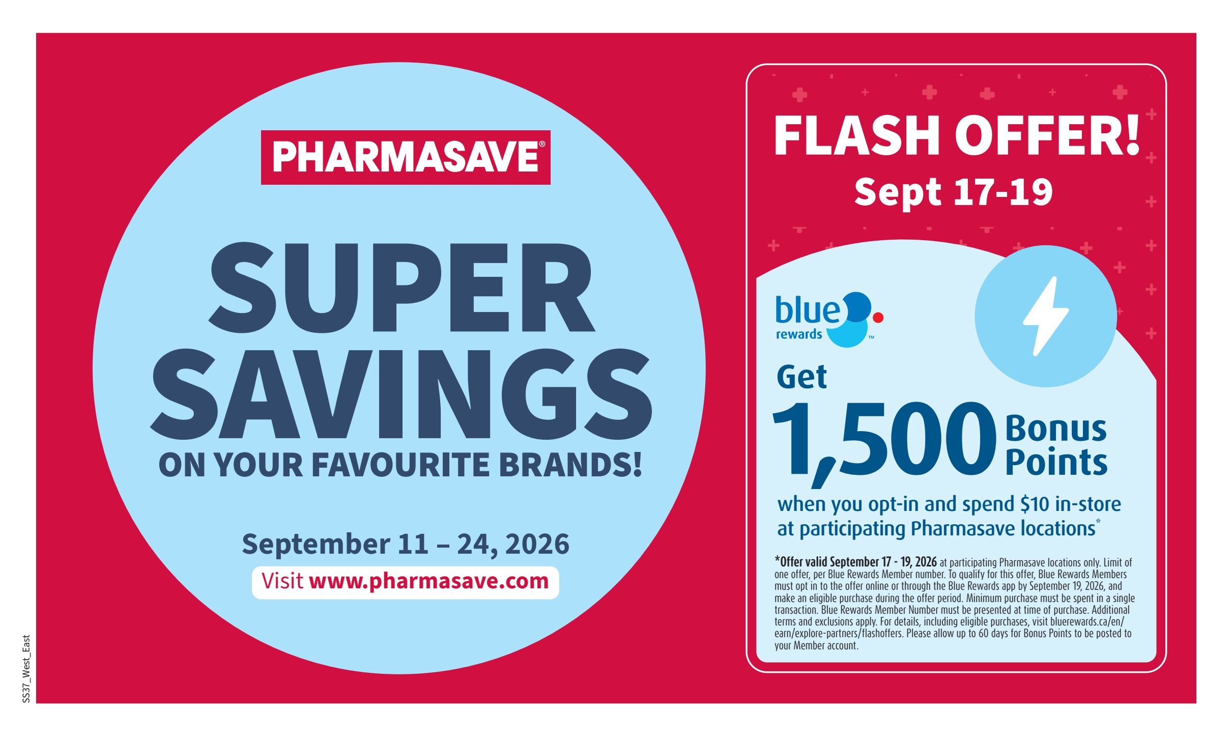Pharmasave (ON & West) Flyer September 11 to 24