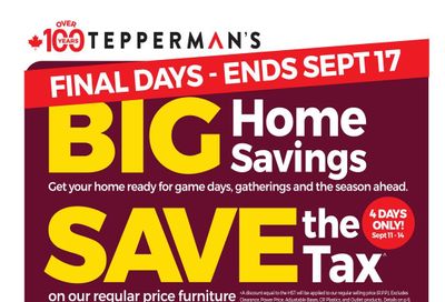 Tepperman's Flyer September 11 to 17