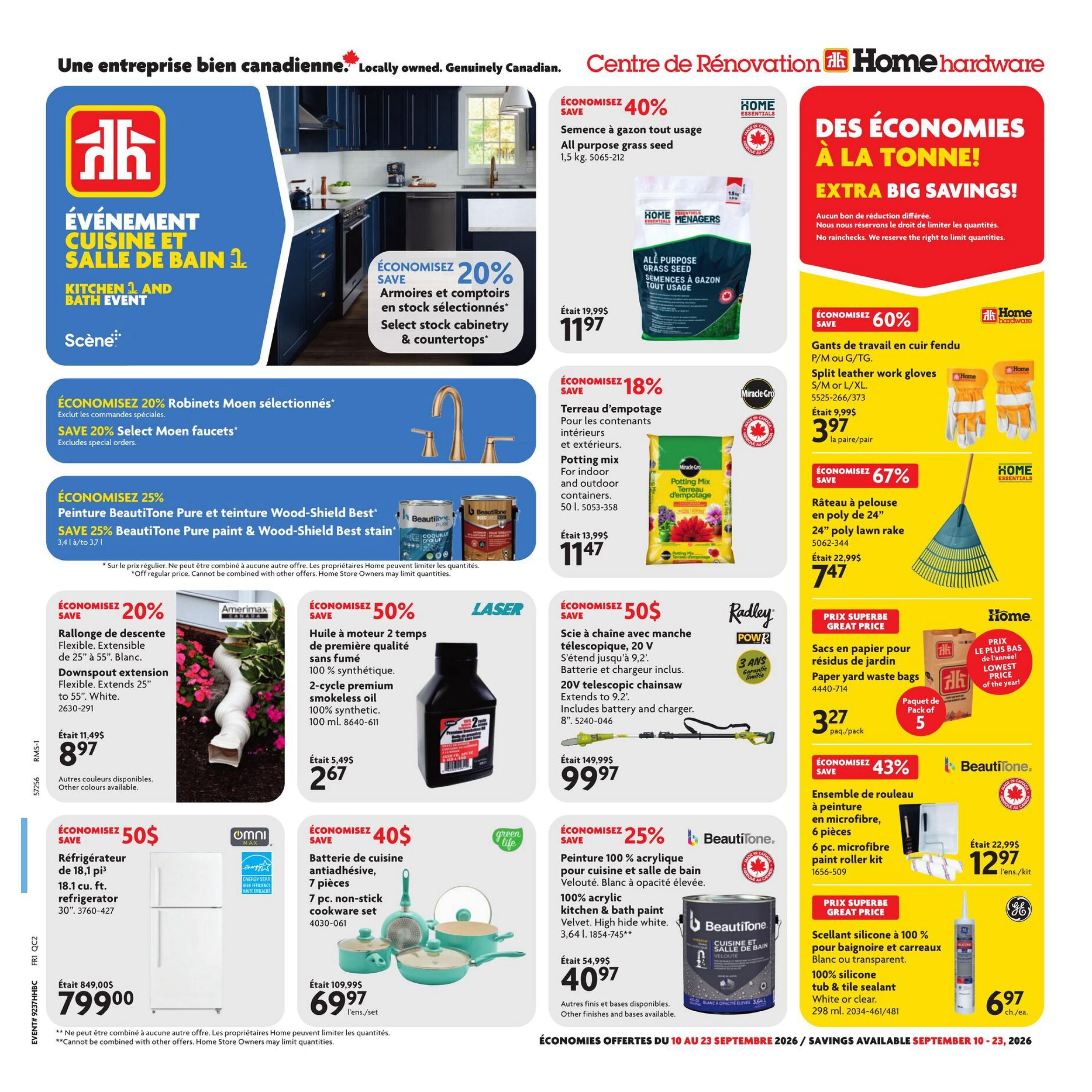 Home Hardware Building Centre (QC) Flyer September 10 to 23