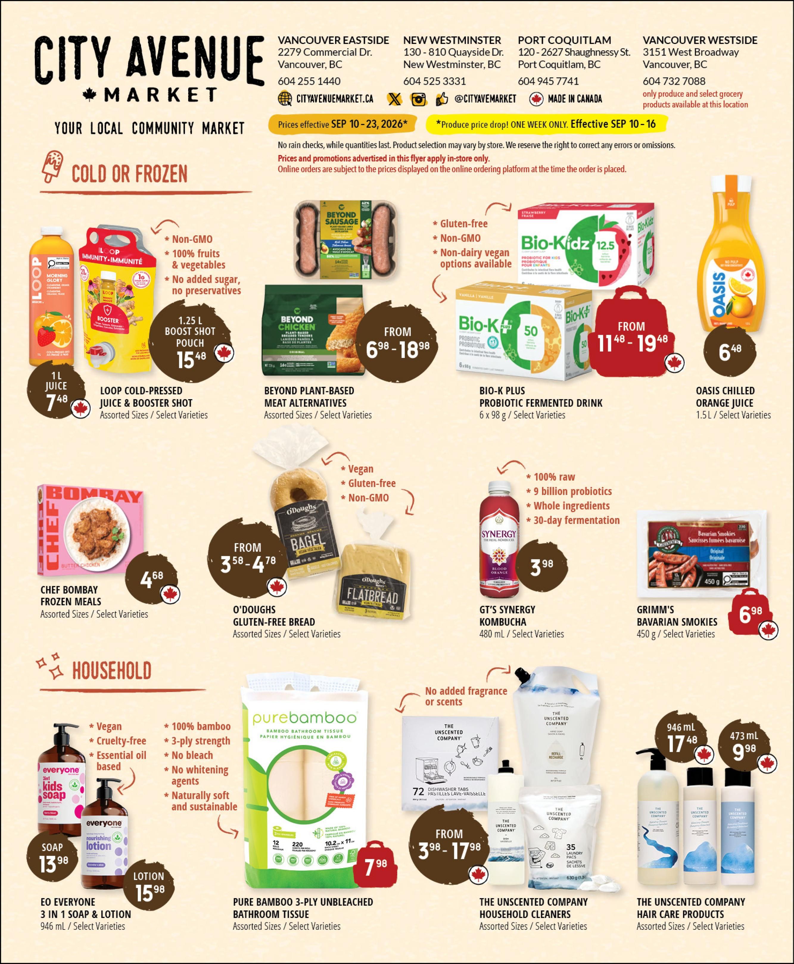 City Avenue Market Flyer September 10 to 23