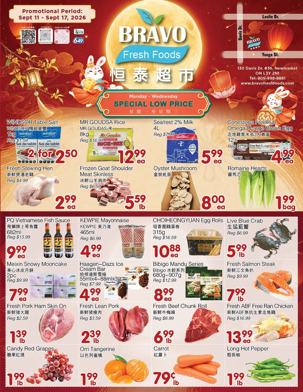 Bravo Fresh Foods Flyer September 11 to 17