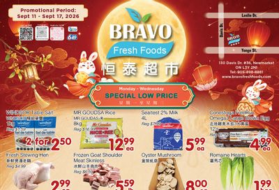 Bravo Fresh Foods Flyer September 11 to 17