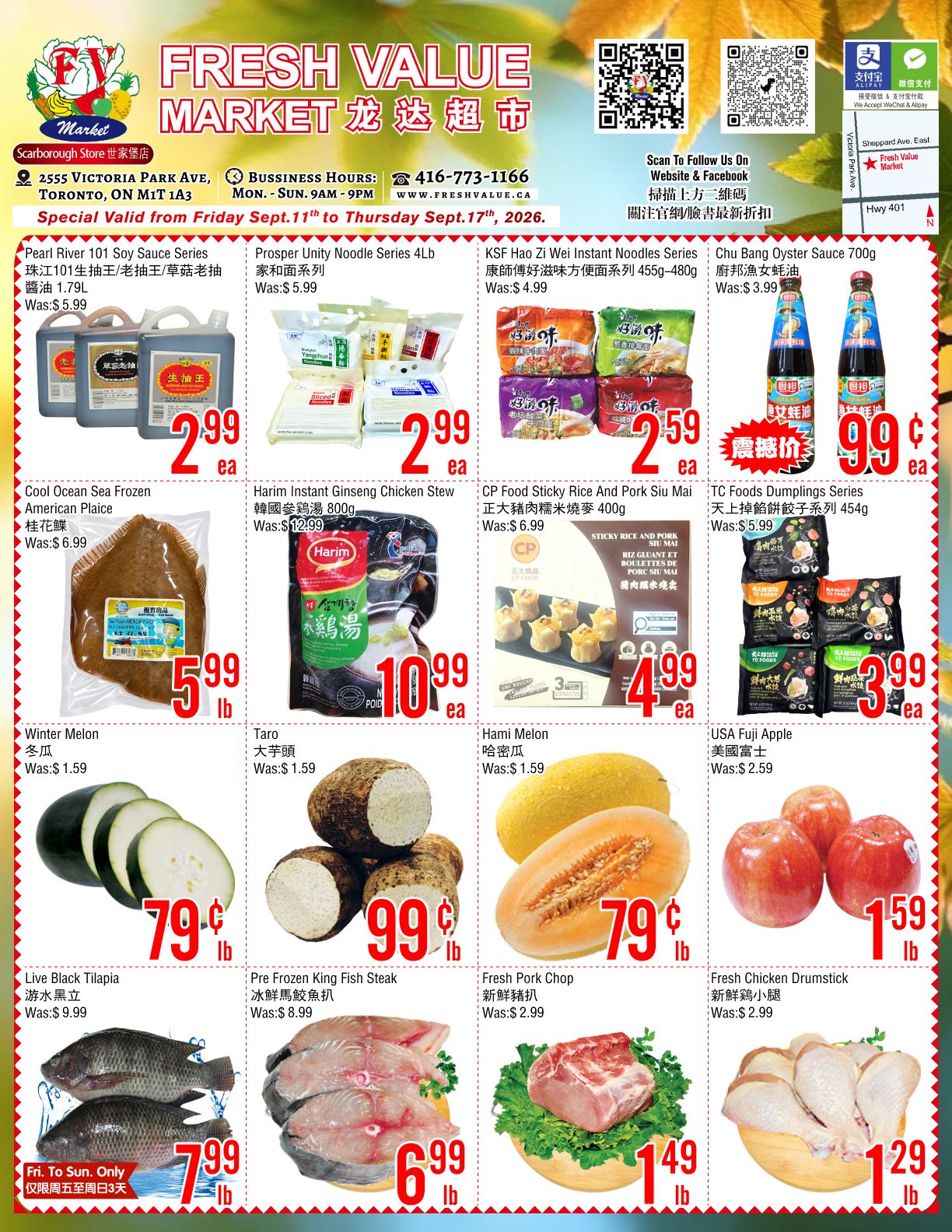 Fresh Value (Scarborough) Flyer September 11 to 17