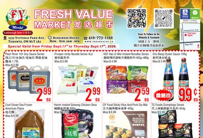 Fresh Value (Scarborough) Flyer September 11 to 17