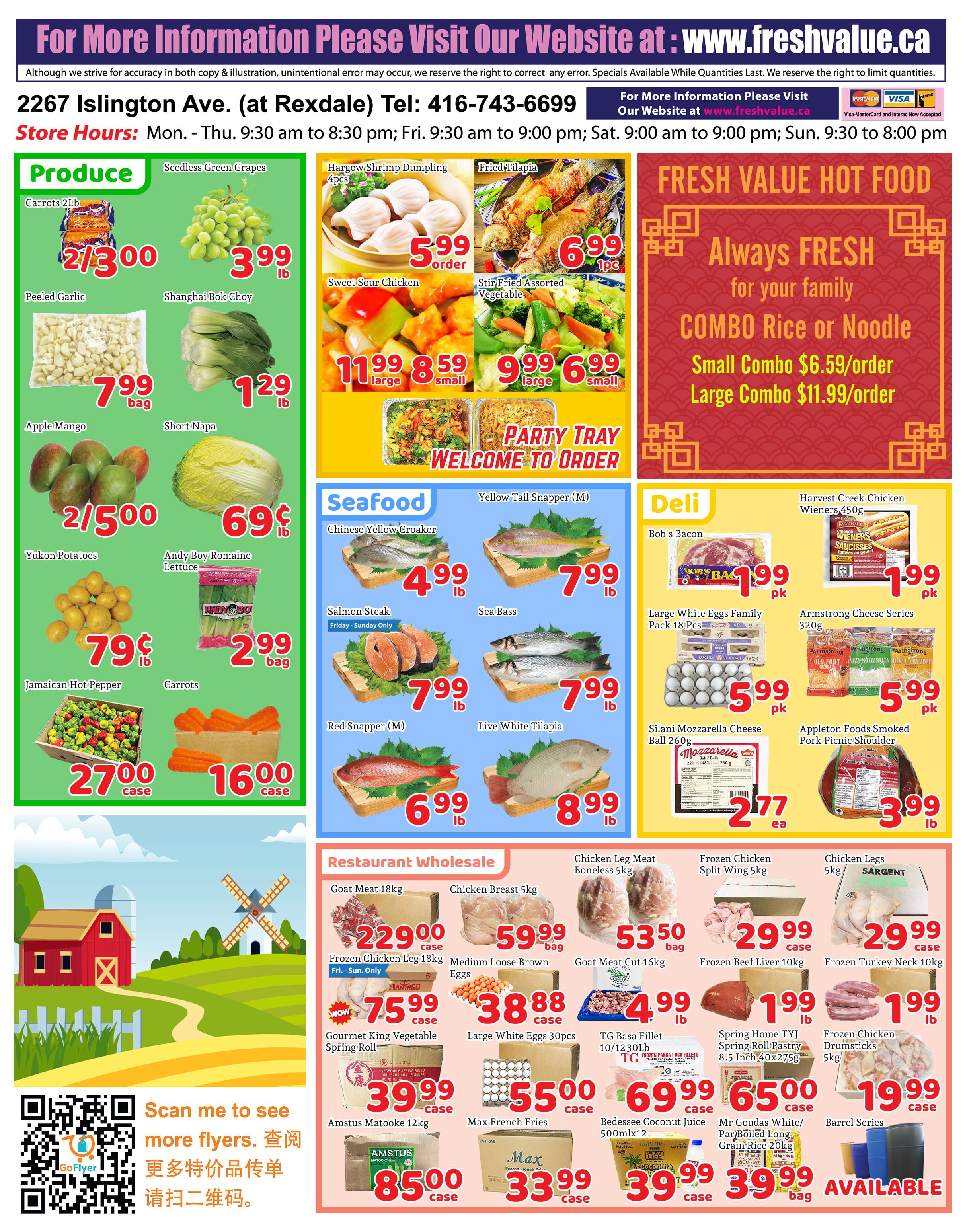 Fresh Value (Etobicoke) Flyer September 11 to 17