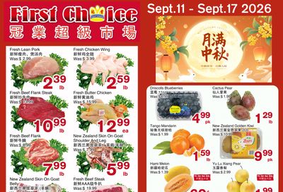 First Choice Supermarket Flyer September 11 to 17