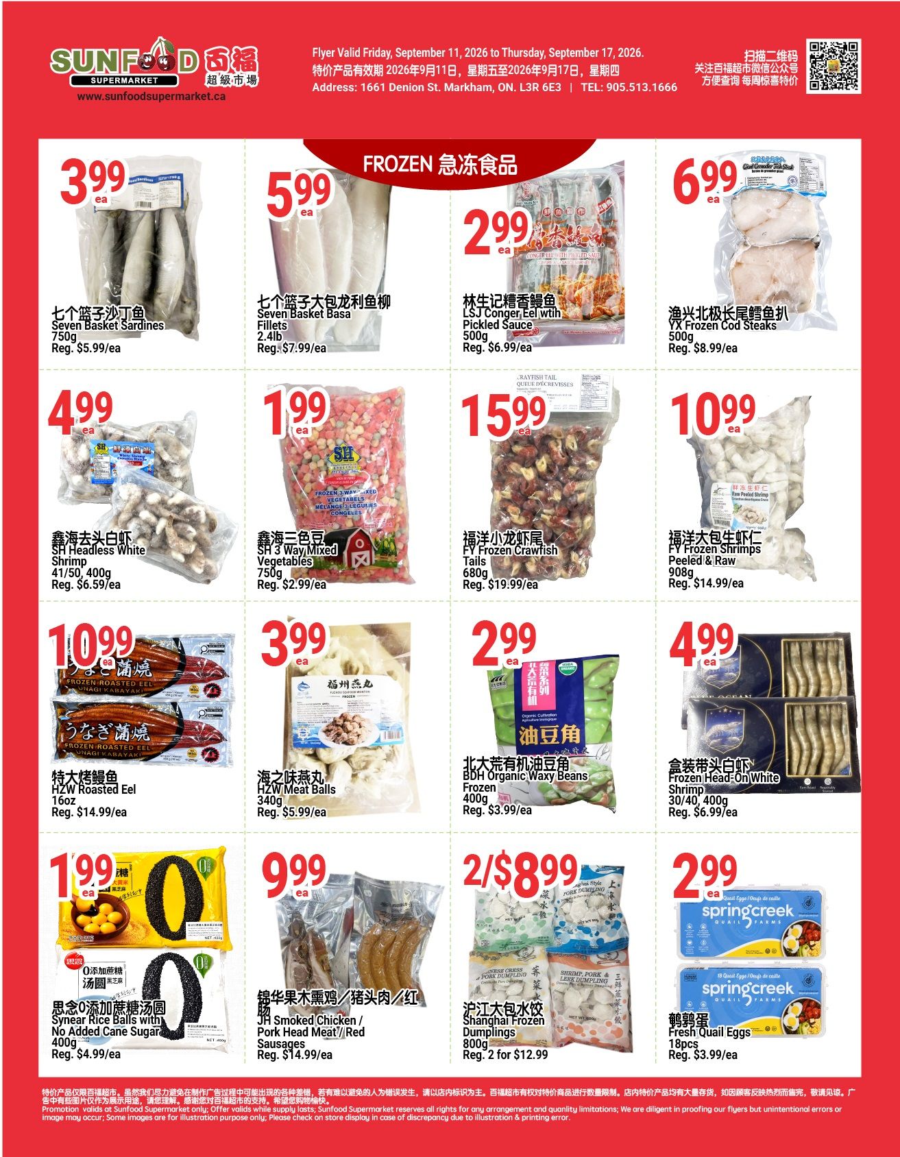 Sunfood Supermarket Flyer September 11 to 17
