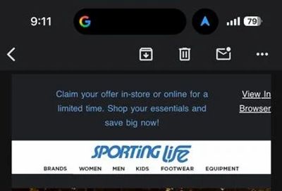 Sporting Life Rewards - $125 off $500