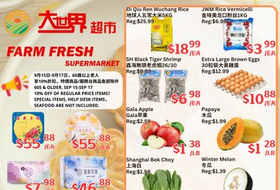 Farm Fresh Supermarket Flyer September 11 to 17