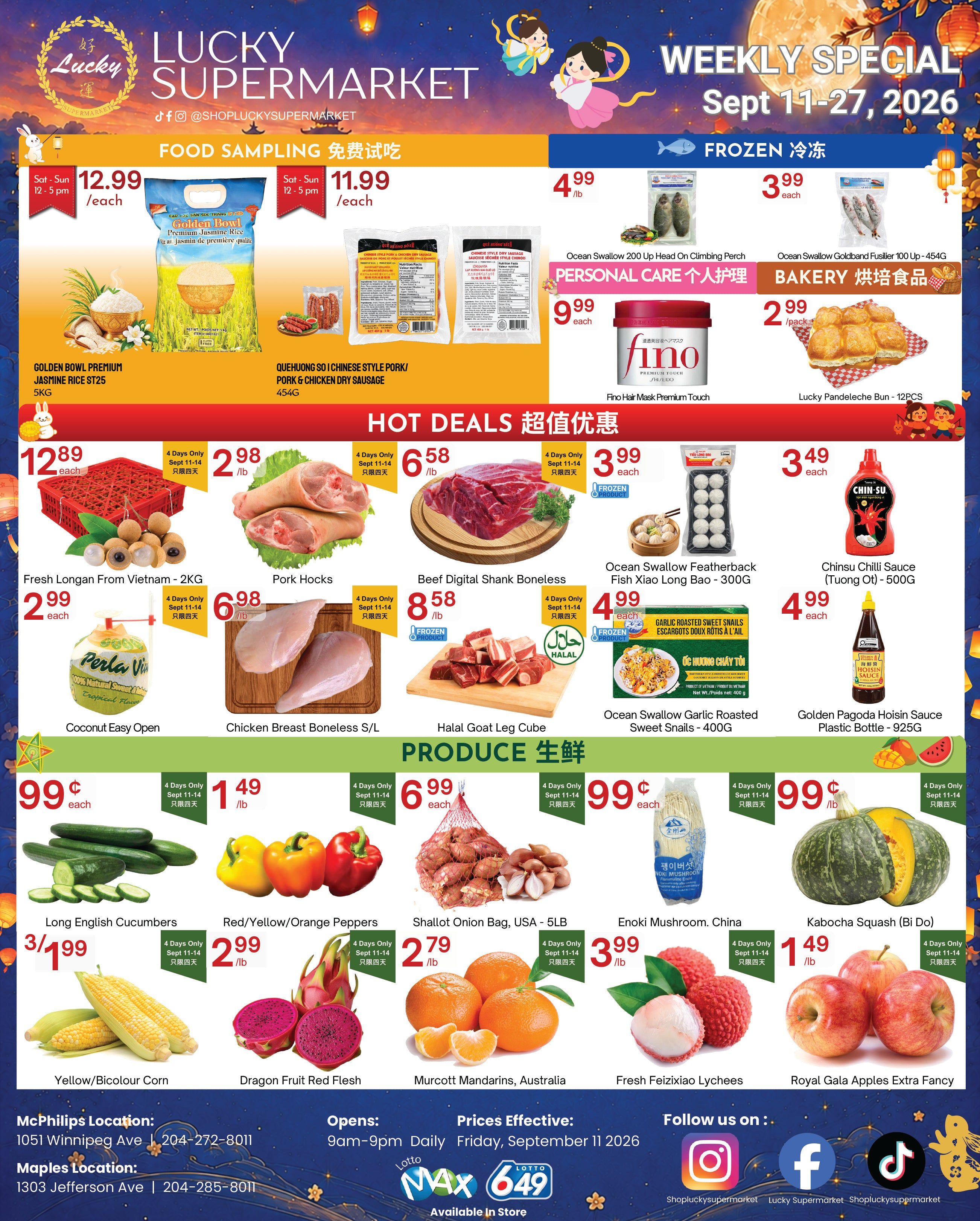 Lucky Supermarket (Winnipeg) Flyer September 11 to 17