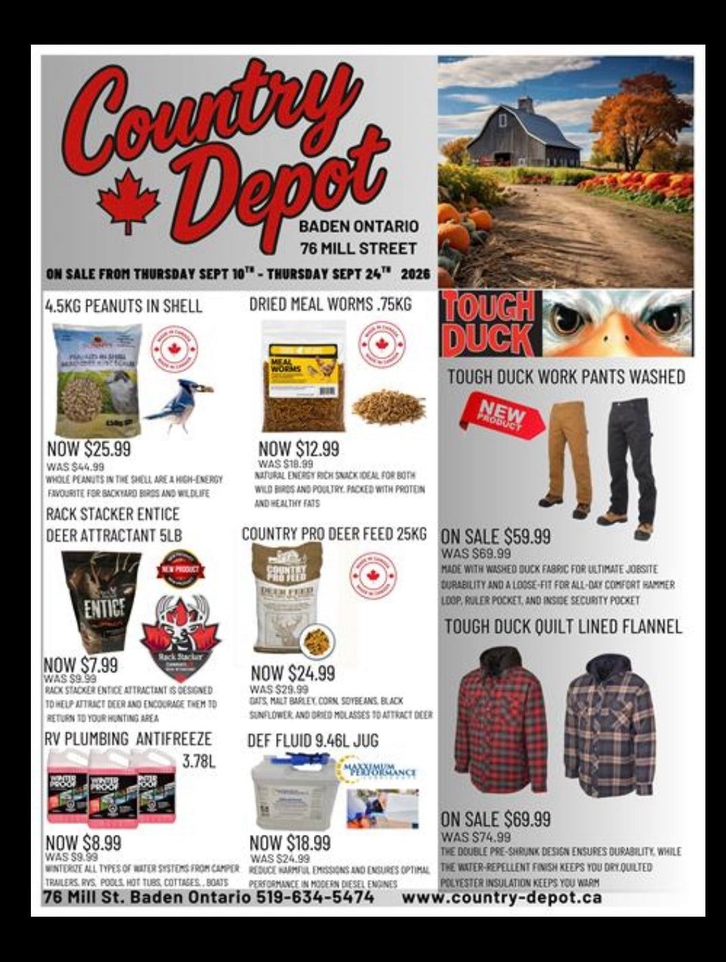 Country Depot Flyer September 10 - 24, 2026