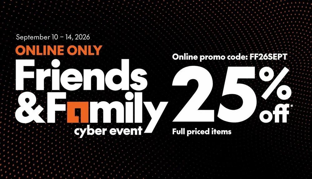Sport Chek: SportChek Friends & Family Cyber Event - 3 days Online Only