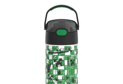 THERMOS FUNTAINER Water Bottle with Straw, 14oz, Minecraft