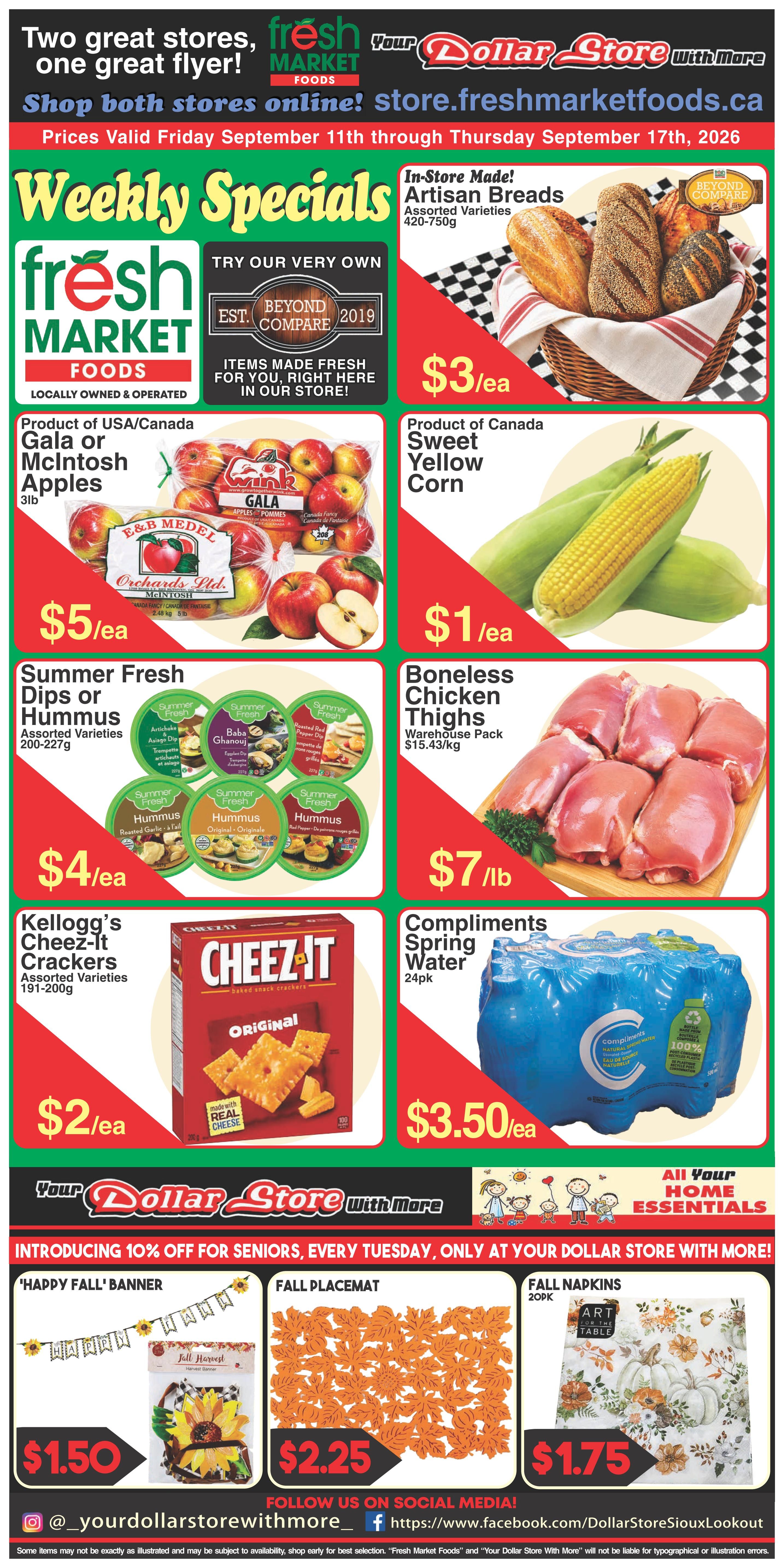 Fresh Market Foods Flyer September 11 to 17
