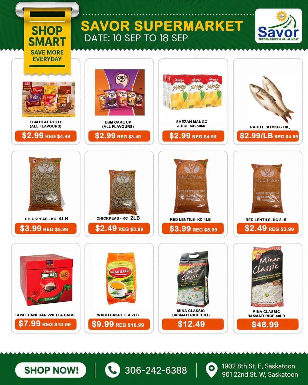 Savor Supermarket Flyer September 10 to 18