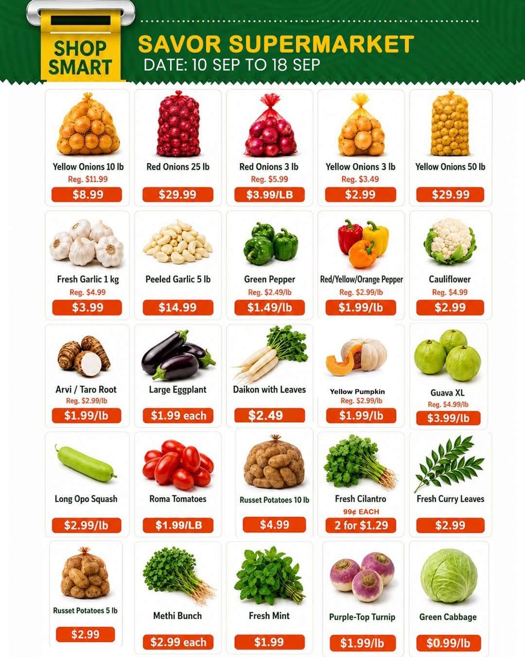 Savor Supermarket Flyer September 10 to 18