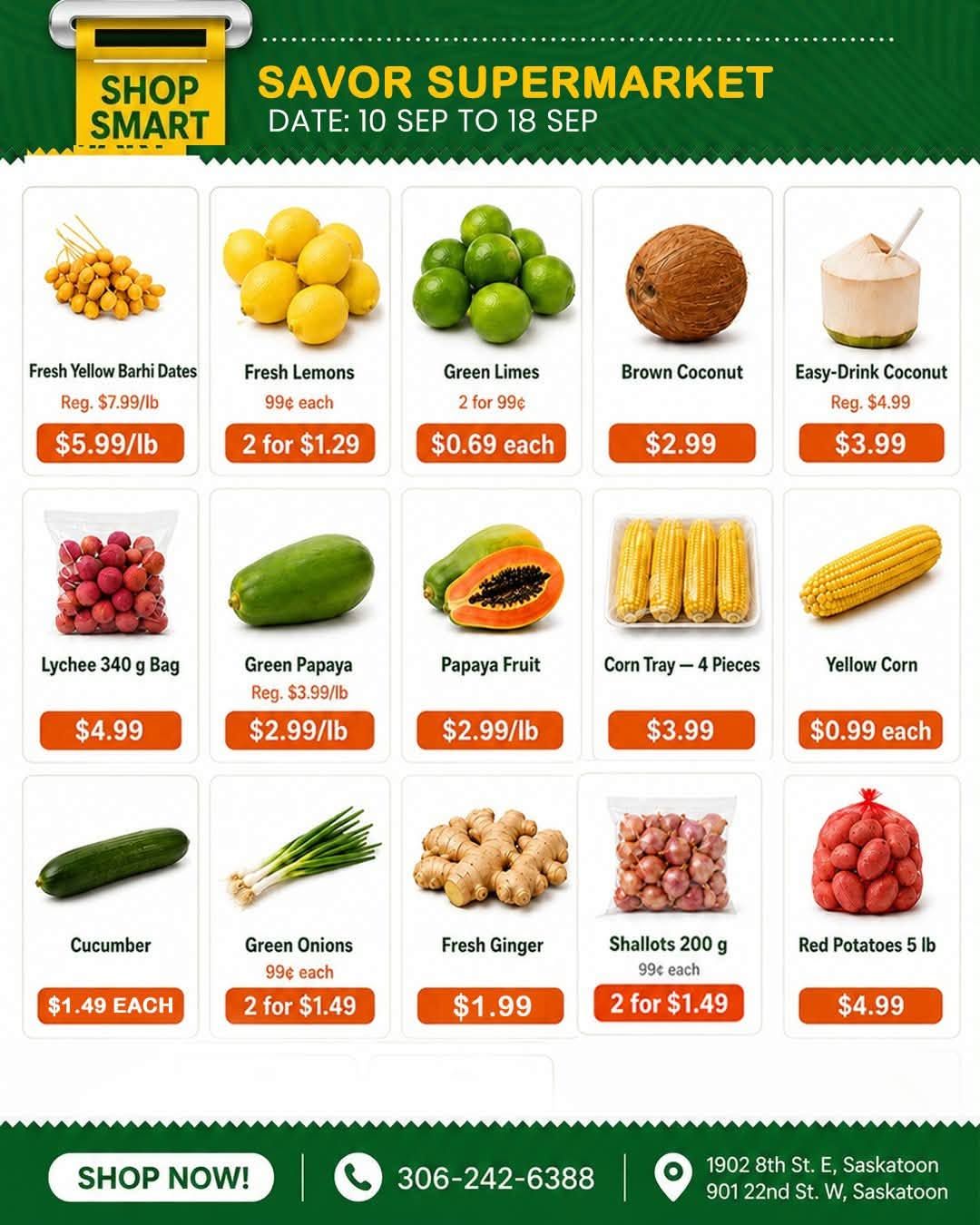 Savor Supermarket Flyer September 10 to 18