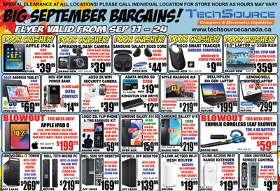 TechSource Flyer September 11 to 24