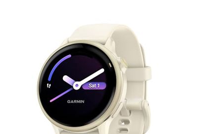 Garmin vívoactive® 6, Health and Fitness GPS Smartwatch, AMOLED Display, Up to 11 Days of Battery, Lunar Gold with Bone Band