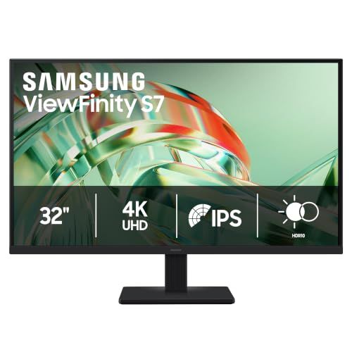 SAMSUNG 32 inch ViewFinity S7 4K UHD IPS High Resolution Monitor 60Hz 5ms HDR10 - HDMI - (LS32H710EANXZA) [Canada Version]