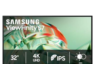 SAMSUNG 32 inch ViewFinity S7 4K UHD IPS High Resolution Monitor 60Hz 5ms HDR10 - HDMI - (LS32H710EANXZA) [Canada Version]
