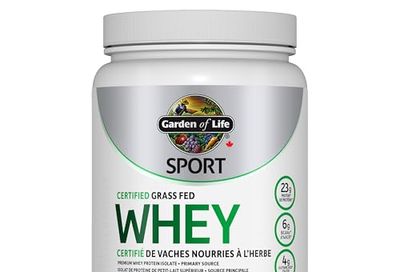 Garden of Life Sport Certified Grass Fed Whey, Vanilla, 640g