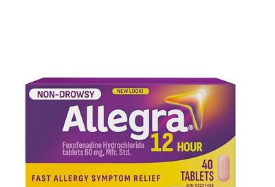 Allegra 12 Hour Fast and Non-Drowsy Allergy Medication, 40 Tablets