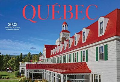 Quebec | 2023 12 x 24 Inch Monthly Square Wall Calendar | English/French Bilingual | Wyman Publishing | Canadian Regional Travel