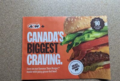 A&W: September/October 2026 A&W mail coupons - Manitoba (and probably others?)