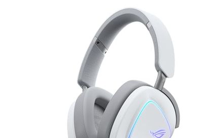 ASUS ROG Delta II Wireless Gaming Headset with Detachable Mic – Tri-Mode (BT, 2.4GHz, 3.5mm), 50mm Titanium-Plated Drivers, 110Hr Battery, Lightweight, for PC, PS5, PS4, Xbox, Switch, Mobile - White